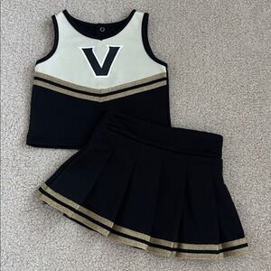 Toddler girls Vanderbilt cheer uniform, size 3T